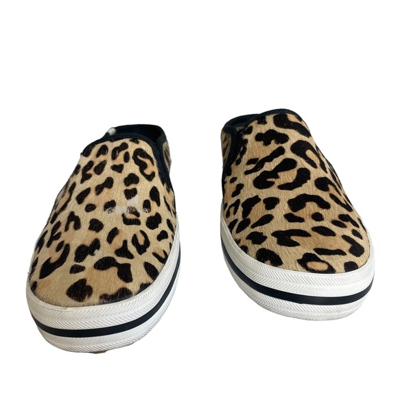 Keds x Kate Spade New York Double Decker Calf Hair type leopard mule women's Sz7 - Picture 11 of 11